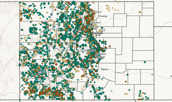 Colorado Forest Tracker map