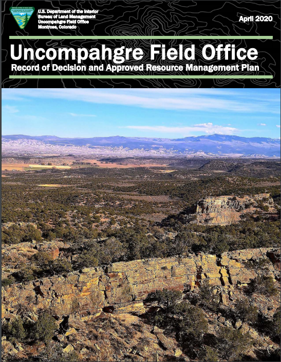 Cover photo of BLM's Uncompahgre Field Office Record of Decision